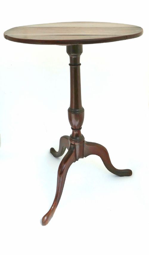 ANTIQUE OAK COUNTRY FURNITURE SINGLE 18THC OAK TRIPOD TABLE ENGLISH C176080 - ADDITIONAL PHOTO 4