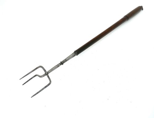 ANTIQUE METALWARE EARLY SINGLE 19THC LONG HANDLED TOASTING FORK ENGLISH C180020 - ADDITIONAL PHOTO 2