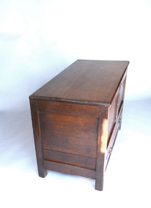 ANTIQUE COUNTRY FURNITURE EARLY 18THC FRUITWOOD COFFER WITH DRAWER ENGLISH C170020 - ADDITIONAL PHOTO 3