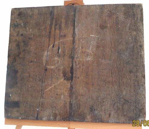 ANTIQUE EARLY CARVING 15THC OAK GOTHIC TRACERY CARVED PANEL DOOR FRENCH C146090 - ADDITIONAL PHOTO 2