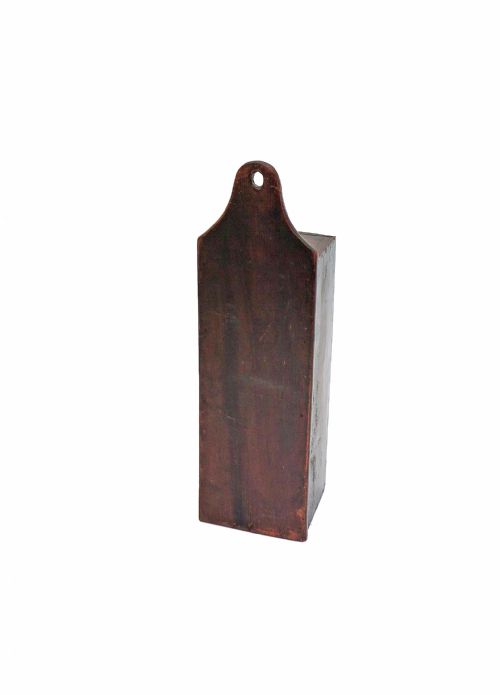 ANTIQUE 18THC CHERRYWOOD CANDLEBOX WITH FRONT SLIDING LID ENGLISH C177090 - ADDITIONAL PHOTO 3