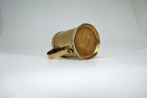 ANTIQUE METALWARE 18THC BRASS LIDDED DREDGER SPICE POT ENGLISH C176080 - ADDITIONAL PHOTO 2