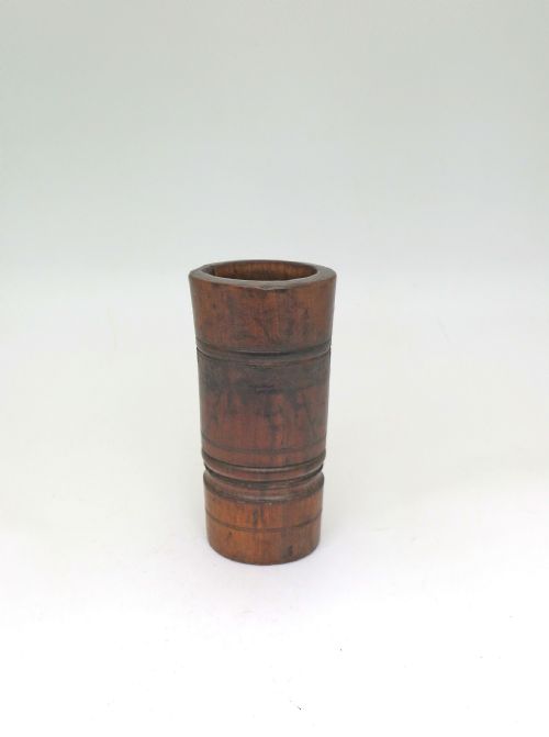 ANTIQUE TREEN 18THC FRUITWOOD APOTHECARY TURNED MORTAR ENGLISH C174060 - ADDITIONAL PHOTO 1