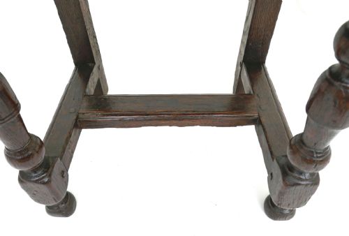 ANTIQUE 17THC OAK FURNITURE SINGLE JOYNED SMALL CHILD'S CHAIR FRENCH C167090 - ADDITIONAL PHOTO 4