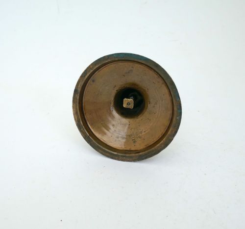 ANTIQUE BRASS SINGLE 17THC CHARLES 11 RIBBED TRUMPET CANDLESTICK ENGLISH C166070 - ADDITIONAL PHOTO 2