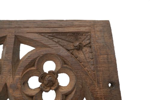 ANTIQUE EARLY CARVINGS 15THC ROOD SCREEN SINGLE FRAGMENT OF GOTHIC DESIGN ENGLISH C140050 - ADDITIONAL PHOTO 1