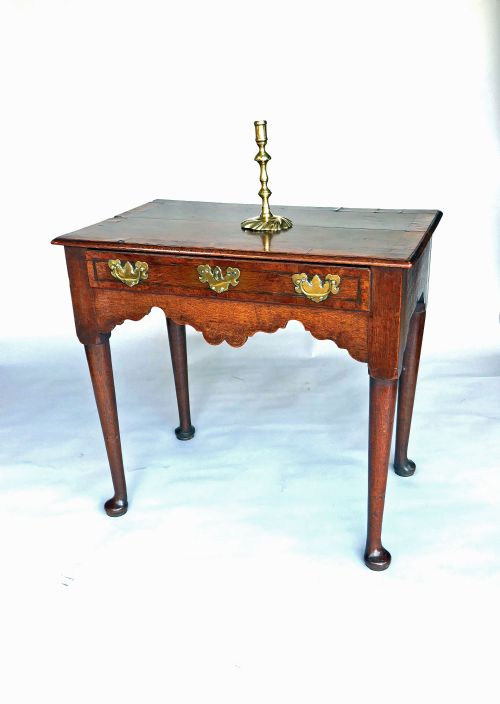 antique country furniture 18thc geo 11 oak elm side table english c173040 - CATEGORY: ANTIQUE TABLES - DATED 18TH CENTURY