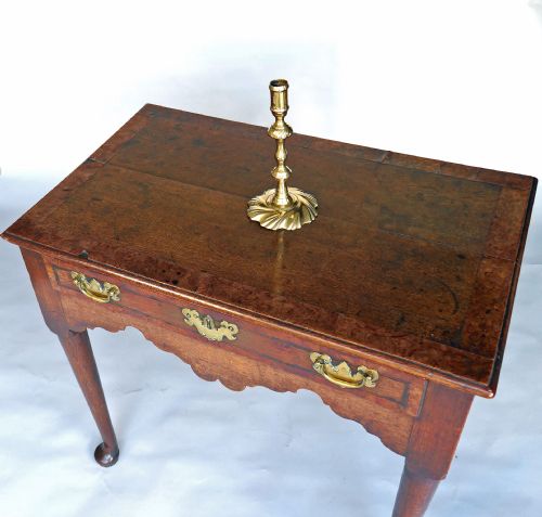 ANTIQUE COUNTRY FURNITURE 18THC GEO 11 OAK ELM SIDE TABLE ENGLISH C173040 - ADDITIONAL PHOTO 1