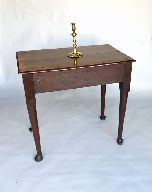 ANTIQUE COUNTRY FURNITURE 18THC GEO 11 OAK ELM SIDE TABLE ENGLISH C173040 - ADDITIONAL PHOTO 2