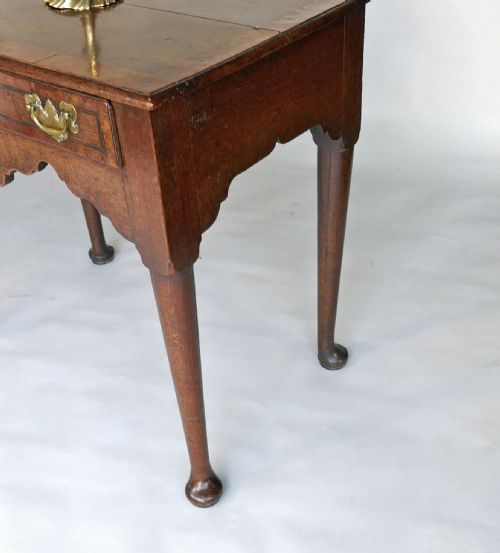 ANTIQUE COUNTRY FURNITURE 18THC GEO 11 OAK ELM SIDE TABLE ENGLISH C173040 - ADDITIONAL PHOTO 3