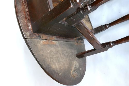 ANTIQUE PERIOD FURNITURE 17THC SINGLE SMALL OAK GATELEG TABLE ENGLISH C167090 - ADDITIONAL PHOTO 5