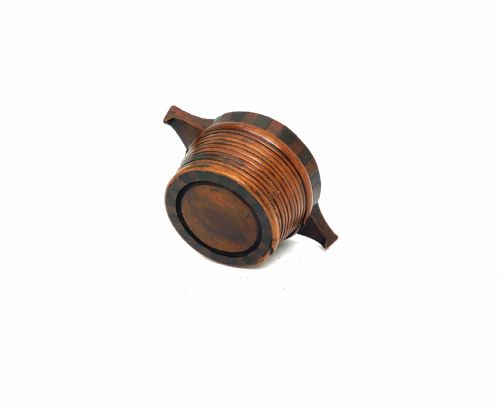 ANTIQUE TREEN 19THC SCOTTISH SINGLE SMALL STAVED AND BANDED DRINKING BICKER SCOTTISH C182040 - ADDITIONAL PHOTO 2