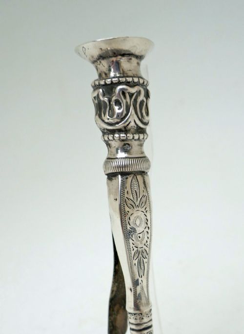 ANTIQUE SILVER SINGLE 16THC 17THC ENGRAVED LACE MAKERS NEEDLE HOLDER DUTCH C1590C1600 - ADDITIONAL PHOTO 1