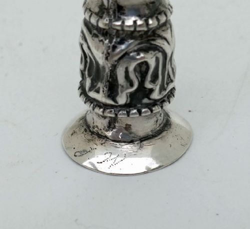 ANTIQUE SILVER SINGLE 16THC 17THC ENGRAVED LACE MAKERS NEEDLE HOLDER DUTCH C1590C1600 - ADDITIONAL PHOTO 4