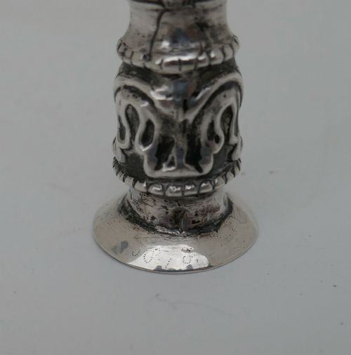 ANTIQUE SILVER SINGLE 16THC 17THC ENGRAVED LACE MAKERS NEEDLE HOLDER DUTCH C1590C1600 - ADDITIONAL PHOTO 5