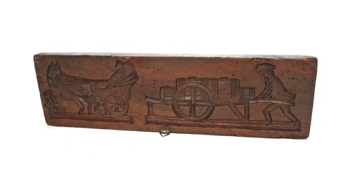 ANTIQUE TREEN LATE 18THC 19THC FRUITWOOD GINGERBREAD MOULD DUTCH C1780C1820 - ADDITIONAL PHOTO 1