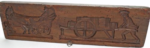 ANTIQUE TREEN LATE 18THC 19THC FRUITWOOD GINGERBREAD MOULD DUTCH C1780C1820 - ADDITIONAL PHOTO 3