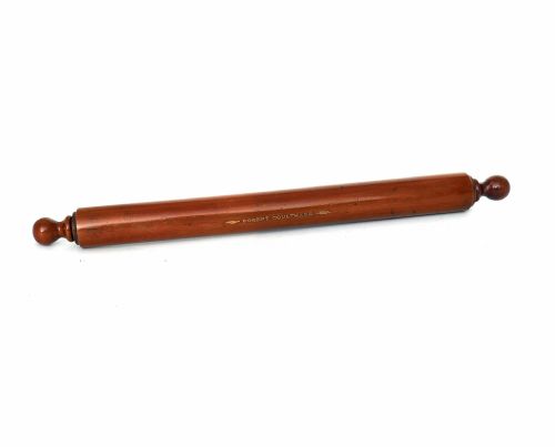 antique treen 20thc pencil case with owners name robert coulthard english early 20thc - CATEGORY: ANTIQUE MISCELLANEOUS - DATED 1900