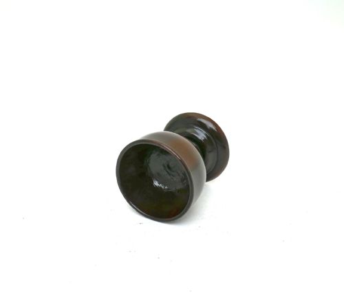 ANTIQUE TREEN LATE 18THC EARLY 19THC TURNED LABURNUM SALT ENGLISH C1790C1800 - ADDITIONAL PHOTO 1