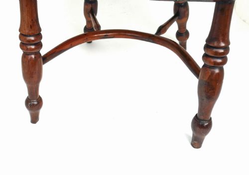 ANTIQUE 19THC FURNITURE CHILD'S LOW BACK WINDSOR YEW ELM ARMCHAIR ENGLISH C184060 - ADDITIONAL PHOTO 2