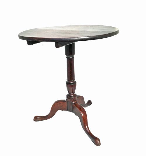 antique 18thc oak tripod table of bold proportions attractive shape and with a fine colour and patina english c176080 - CATEGORY: ANTIQUE TABLES - DATED 18TH CENTURY