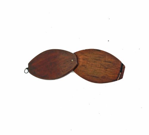 ANTIQUE TREEN 19THC MAHOGANY GENTLEMAN'S CAMPAIGN TRAVELLING MIRROR ENGLISH C180020 - ADDITIONAL PHOTO 3