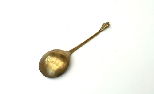 ANTIQUE EARLY METALWARE 17THC SINGLE LATTEN APOSTLE TOP SPOON ENGLISH C160020 - ADDITIONAL PHOTO 1