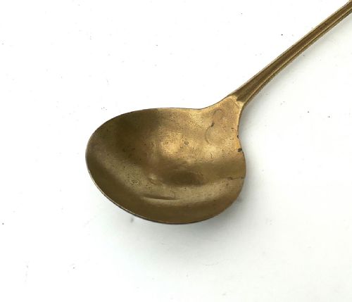 ANTIQUE EARLY METALWARE 17THC SINGLE LATTEN APOSTLE TOP SPOON ENGLISH C160020 - ADDITIONAL PHOTO 2