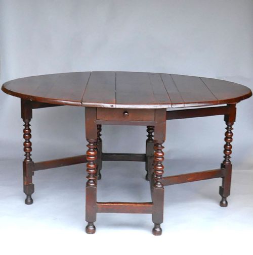 antique early oak country furniture 17thc gateleg table english c166080 - CATEGORY: ANTIQUE VASES - DATED 17TH CENTURY