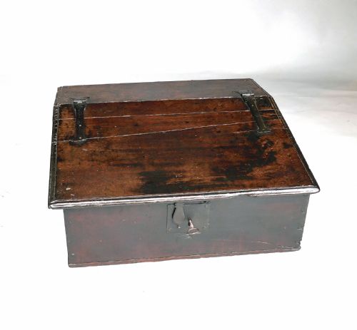 antique oak furniture 17thc table desk box english c162040 - CATEGORY: ANTIQUE BOXES - DATED 17TH CENTURY