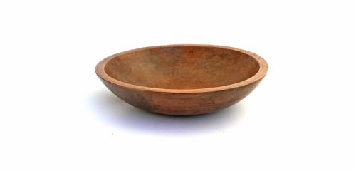 ANTIQUE TREEN 19THC SYCAMORE TURNED DAIRY BOWL FRENCH C182030 - ADDITIONAL PHOTO 1