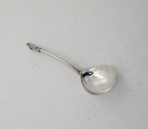 antique silver single 17thc 18thc apostle spoon swiss zurich c1680c1700 - CATEGORY: ANTIQUE SILVER - DATED 17TH CENTURY