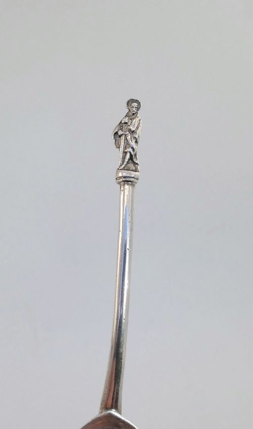 ANTIQUE SILVER SINGLE 17THC 18THC APOSTLE SPOON SWISS ZURICH C1680C1700 - ADDITIONAL PHOTO 2