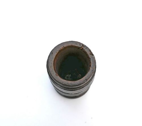 ANTIQUE EARLY TREEN 18THC RING TURNED FRUITWOOD SPICE GRINDER ENGLISH C172040 - ADDITIONAL PHOTO 4