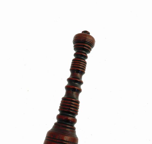 ANTIQUE EARLY TREEN 18THC TURNED FRUITWOOD APOTHECARY PESTLE ENGLISH C172040 - ADDITIONAL PHOTO 1