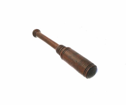 ANTIQUE 19THC TREEN SINGLE TURNED FRUITWOOD VETERINARY FLEAM MALLET ENGLISH C186080 - ADDITIONAL PHOTO 1