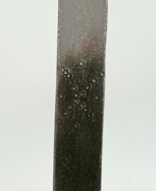 ANTIQUE METALWARE 17THC IRON BRASS WARMING PAN WITH ENGRAVED HANDLE ENGLISH C164050 - ADDITIONAL PHOTO 4