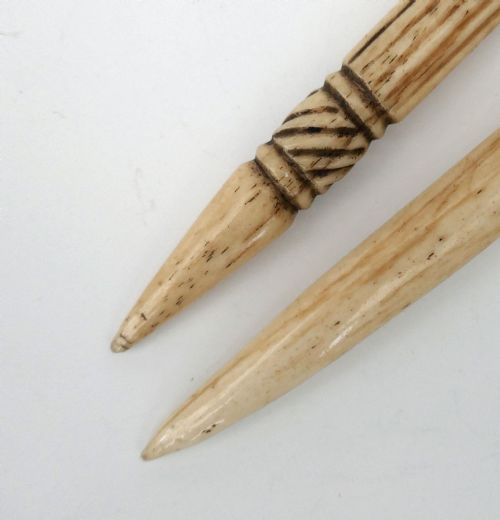 ANTIQUE COLLECTABLES 19THC PAIR OF WHALEBONE SAILORS CARVED FIDS ENGLISH YORKSHIRE C186080' - ADDITIONAL PHOTO 1