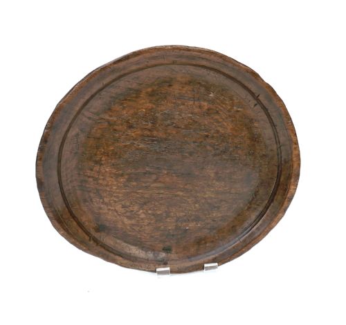 antique treen 17thc 18thc turned sycamore reeded food platter english c1680c1720 - CATEGORY: ANTIQUE MISCELLANEOUS - DATED 17TH CENTURY