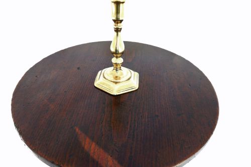 ANTIQUE COUNTRY FURNITURE SINGLE EARLY 19THC ELM OAK PINE CANDLESTAND ENGLISH C180020 - ADDITIONAL PHOTO 1