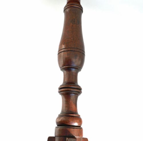 ANTIQUE COUNTRY FURNITURE SINGLE EARLY 19THC ELM OAK PINE CANDLESTAND ENGLISH C180020 - ADDITIONAL PHOTO 4