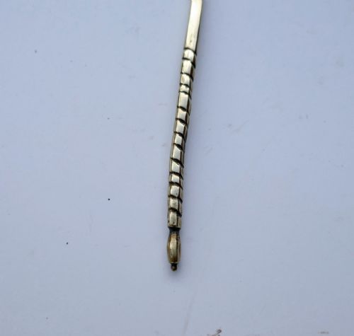 ANTIQUE METALWARE SINGLE 15THC SPOON WITH TWISTED STEM ENGRAVED CHURCH GERMAN RUSSIAN C144060 - ADDITIONAL PHOTO 3