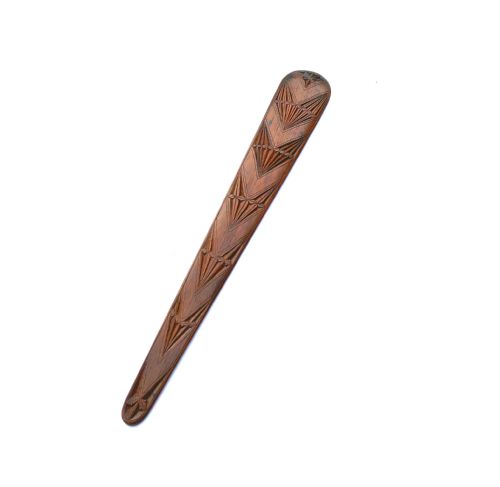 antique treen 19thc walnut carved shaped page turner english c182040 - CATEGORY: ANTIQUE MISCELLANEOUS - DATED 19TH CENTURY