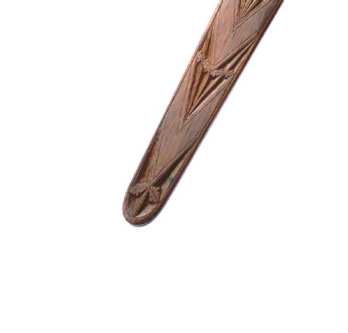 ANTIQUE TREEN 19THC WALNUT CARVED SHAPED PAGE TURNER ENGLISH C182040 - ADDITIONAL PHOTO 2
