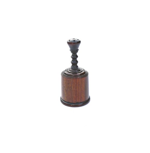 antique treen 19thc rosewood turned ladies glove powderer english c184060 - CATEGORY: ANTIQUE MISCELLANEOUS - DATED 19TH CENTURY