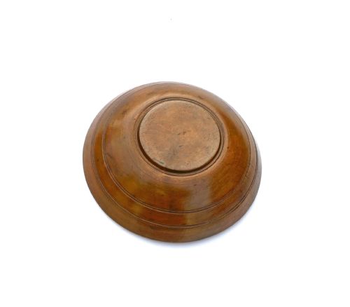 ANTIQUE KITCHENALIA TREEN 19THC SYCAMORE ENGLISH TURNED DAIRY BOWL C182040 - ADDITIONAL PHOTO 3