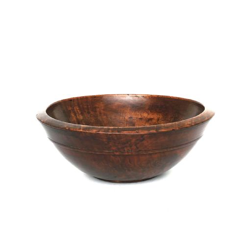 antique early 19thc kitchenalia turned sycamore dairy bowl english c180020 - CATEGORY: ANTIQUE MISCELLANEOUS - DATED 19TH CENTURY