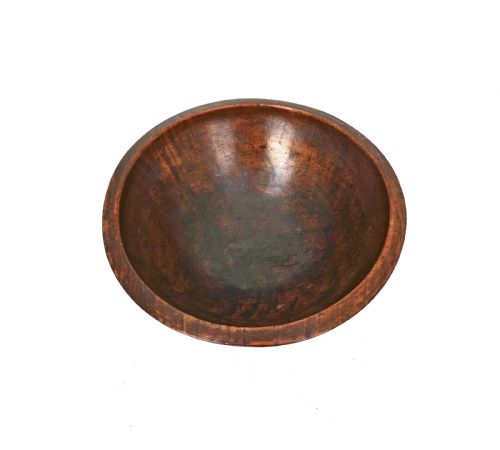 ANTIQUE EARLY 19THC KITCHENALIA TURNED SYCAMORE DAIRY BOWL ENGLISH C180020 - ADDITIONAL PHOTO 1
