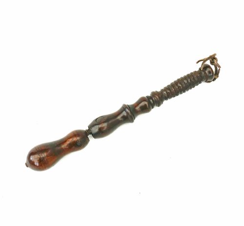 antique treen 18thc turned fruitwood life preserver english c1780c1800 - CATEGORY: ANTIQUE MISCELLANEOUS - DATED 18TH CENTURY