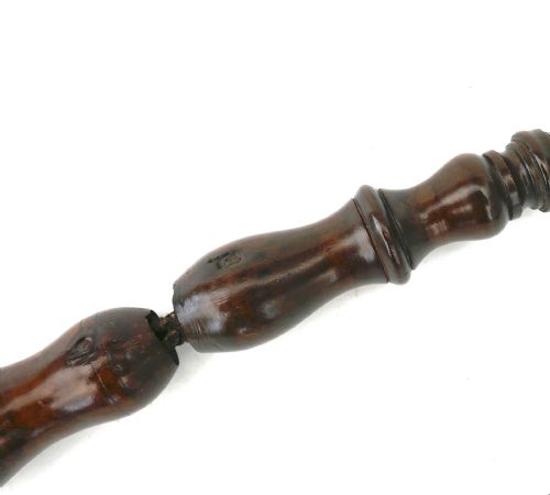ANTIQUE TREEN 18THC TURNED FRUITWOOD LIFE PRESERVER ENGLISH C1780C1800 - ADDITIONAL PHOTO 3